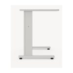 Mesa Escritório 0,80×0,60m – JOB – CINZA/CINZA – 43087 Master Móveis para Escritório JOB Cinza 15 mm 9