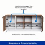 Armário Baixo GOLD Credenza ESPECIAL – 1,60×0,73×0,45m – NOGALSEVILHA / BRANCO – 34502 Master Móveis para Escritório Linha 40 mm Nogal – Branco 12 Armário Baixo GOLD Credenza ESPECIAL – 1,60×0,73×0,45m – NOGALSEVILHA / BRANCO – 34502 Master Móveis para Escritório Linha 40 mm Nogal – Branco 12