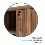 Armário Baixo GOLD Credenza ESPECIAL – 1,60×0,73×0,45m – NOGALSEVILHA / BRANCO – 34502 Master Móveis para Escritório Linha 40 mm Nogal – Branco 14 Armário Baixo GOLD Credenza ESPECIAL – 1,60×0,73×0,45m – NOGALSEVILHA / BRANCO – 34502 Master Móveis para Escritório Linha 40 mm Nogal – Branco 14