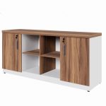 Armário Baixo GOLD Credenza ESPECIAL – 1,60×0,73×0,45m – NOGALSEVILHA / BRANCO – 34502 Master Móveis para Escritório Linha 40 mm Nogal – Branco 13 Armário Baixo GOLD Credenza ESPECIAL – 1,60×0,73×0,45m – NOGALSEVILHA / BRANCO – 34502 Master Móveis para Escritório Linha 40 mm Nogal – Branco 13