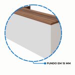 Armário Baixo GOLD Credenza ESPECIAL – 1,60×0,73×0,45m – NOGALSEVILHA / BRANCO – 34502 Master Móveis para Escritório Linha 40 mm Nogal – Branco 15 Armário Baixo GOLD Credenza ESPECIAL – 1,60×0,73×0,45m – NOGALSEVILHA / BRANCO – 34502 Master Móveis para Escritório Linha 40 mm Nogal – Branco 15