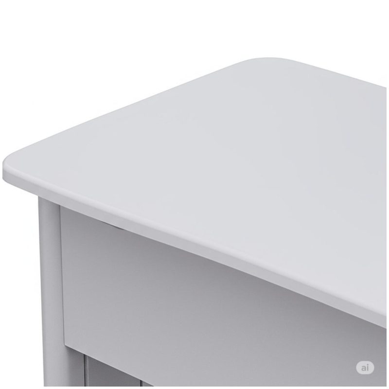 Estação de Trabalho 1,40×1,40m com 02 Gavetas – JOB – CINZA / CINZA – 43019 Master Móveis para Escritório JOB Cinza 15 mm 7