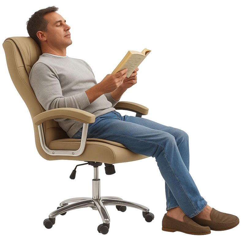 Poltrona Presidente LUXO c/ mola Ensacada – COR FENDI – 30061 Master Móveis para Escritório Presidente 7