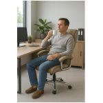 Poltrona Presidente LUXO c/ mola Ensacada – COR FENDI – 30061 Master Móveis para Escritório Presidente 17