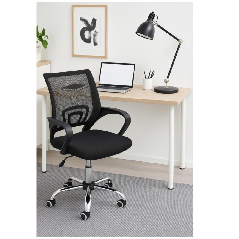 Cadeira de Escritório Tela TURYA c/ braço – Cor Preto – 34044 Master Móveis para Escritório Cadeira de Tela 9