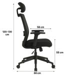 Cadeira de Escritório Tela WAY – Cor Preta – 20079 Master Móveis para Escritório Cadeira de Tela 13