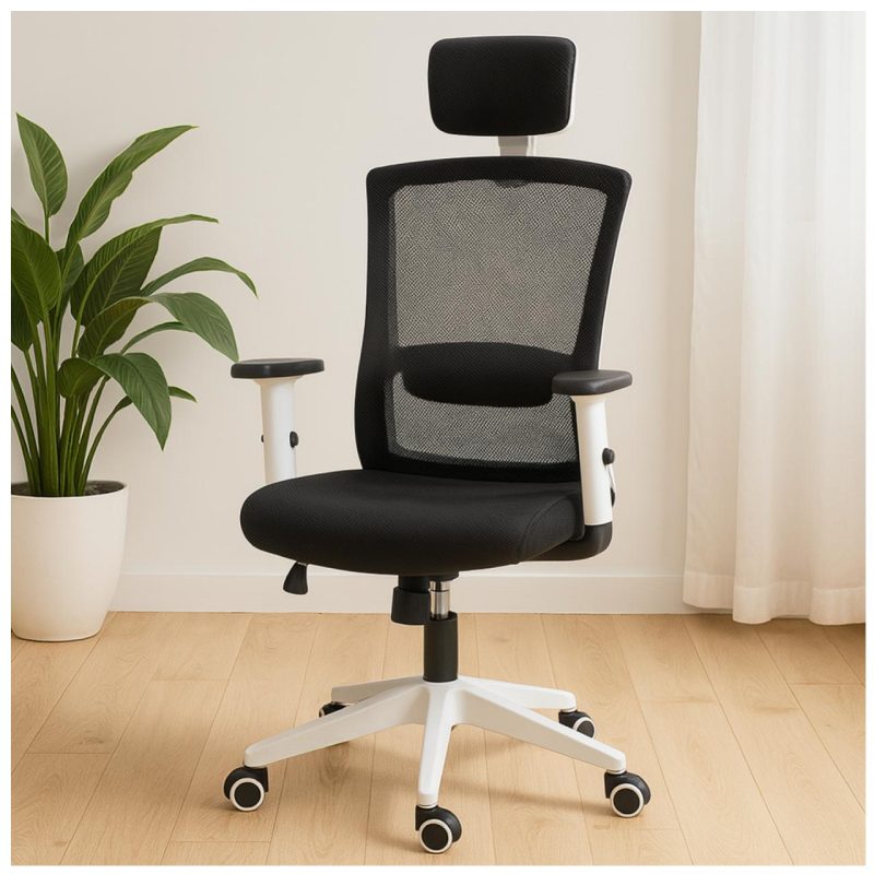 Cadeira de Escritório Tela WAY BRANCA – Cor BRANCA / PTO – 20080 Master Móveis para Escritório Cadeira de Tela 9