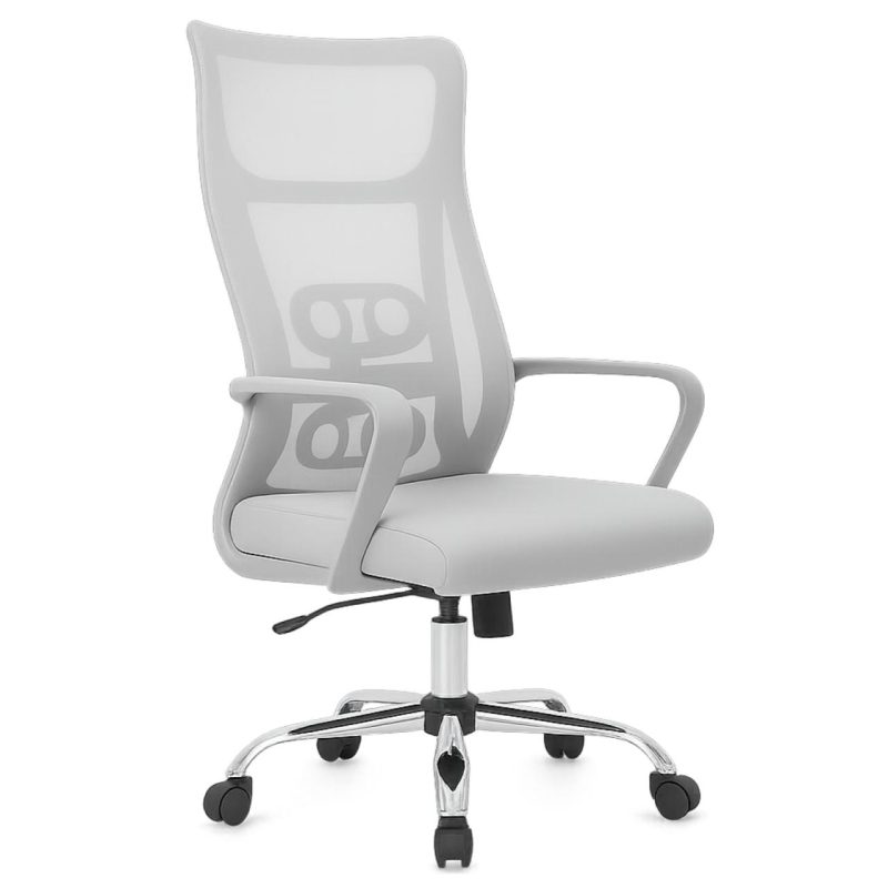 Cadeira de Escritório Tela NAVI CINZA – COR CINZA – 20081 Master Móveis para Escritório Cadeira de Tela 2