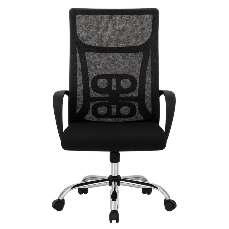 Cadeira de Escritório Tela NAVI – Cor PRETA – 20082 Master Móveis para Escritório Cadeira de Tela 4