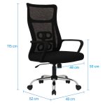 Cadeira de Escritório Tela NAVI – Cor PRETA – 20082 Master Móveis para Escritório Cadeira de Tela 14 Cadeira de Escritório Tela NAVI – Cor PRETA – 20082 Master Móveis para Escritório Cadeira de Tela 14