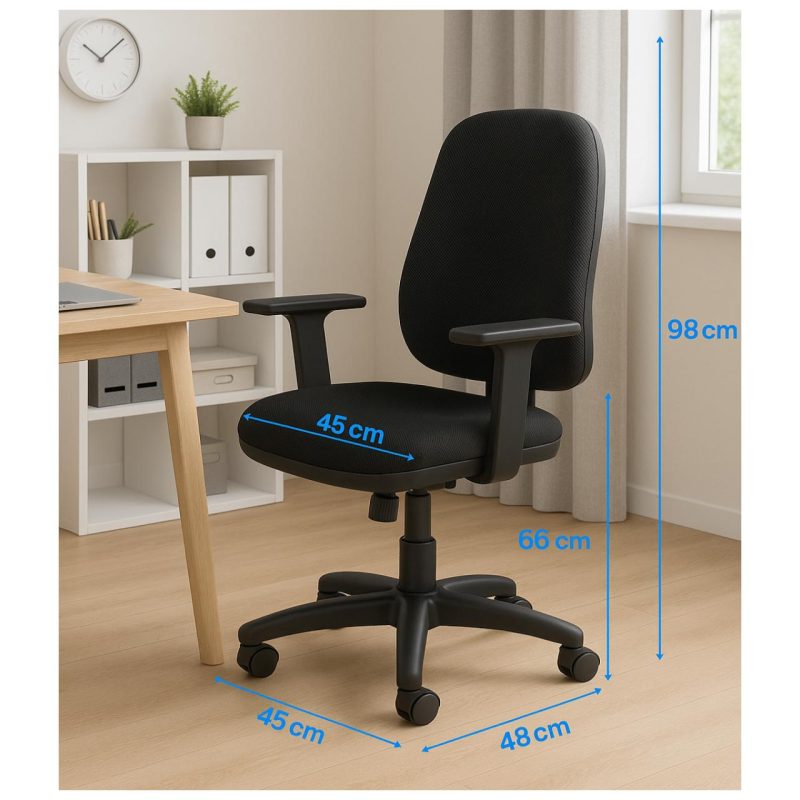 Cadeira de Escritório Ergonômica AXYS – Cor Preta – 20091 Master Móveis para Escritório Diretor 9