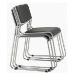 Cadeira Interlocutor Estofada Dakar – Corino Preto – 25008 Master Móveis para Escritório Cadeira Fixa Estofada 12