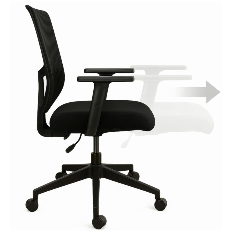 Cadeira de Escritório Tela Pryus PRIME com Regulagem Assento – Cor Preto – 20092 Master Móveis para Escritório Cadeira de Tela 3