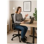 Cadeira de Escritório Tela Pryus PRIME com Regulagem Assento – Cor Preto – 20092 Master Móveis para Escritório Cadeira de Tela 18