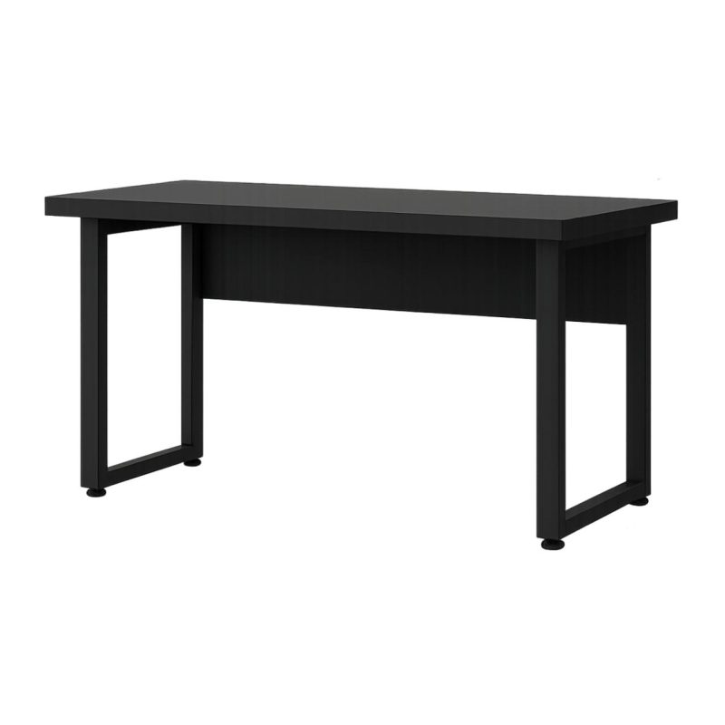 Mesa Escritório PÉ QUADRO – 1,20×0,60m – S/ Gavetas – PRETO / PRETO – 26001 Master Móveis para Escritório Linha 40mm Preto / Preto 4
