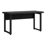 Mesa Escritório PÉ QUADRO – 1,50×0,60m – S/ Gavetas – PRETO / PRETO – 26002 Master Móveis para Escritório Linha 40mm Preto / Preto 10