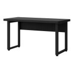 Mesa Escritório PÉ QUADRO – 1,50×0,60m – S/ Gavetas – PRETO / PRETO – 26002 Master Móveis para Escritório Linha 40mm Preto / Preto 12