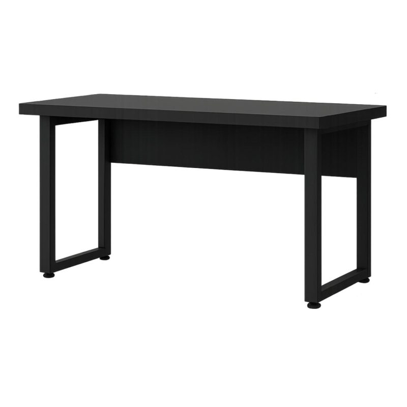 Mesa Escritório PÉ QUADRO – 1,50×0,60m – S/ Gavetas – PRETO / PRETO – 26002 Master Móveis para Escritório Linha 40mm Preto / Preto 4