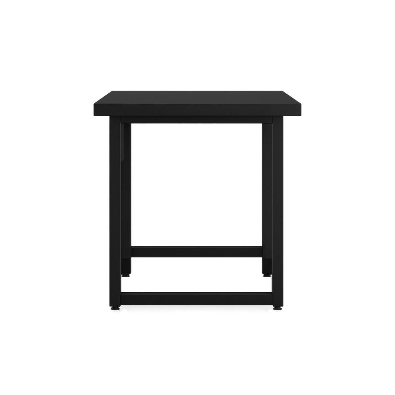 Mesa Escritório PÉ QUADRO – 1,50×0,60m – S/ Gavetas – PRETO / PRETO – 26002 Master Móveis para Escritório Linha 40mm Preto / Preto 6