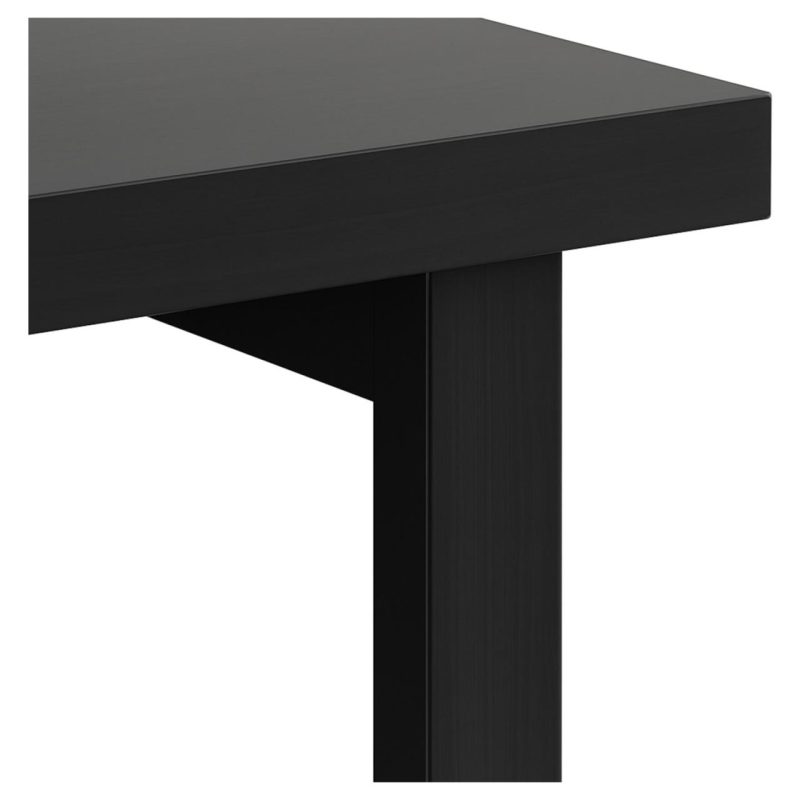 Mesa Escritório PÉ QUADRO – 1,70×0,70m – S/ Gavetas – PRETO / PRETO – 26003 Master Móveis para Escritório Linha 40mm Preto / Preto 7