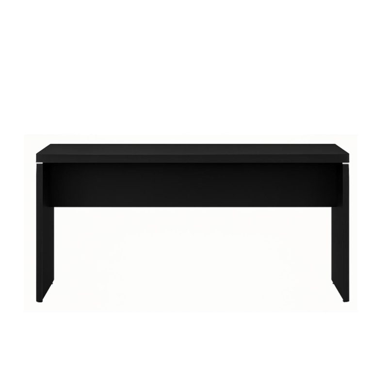 Mesa Escritório 1,20×0,60m – S/ Gavetas – PRETO/PRETO – 26005 Master Móveis para Escritório Linha 40mm Preto / Preto 3
