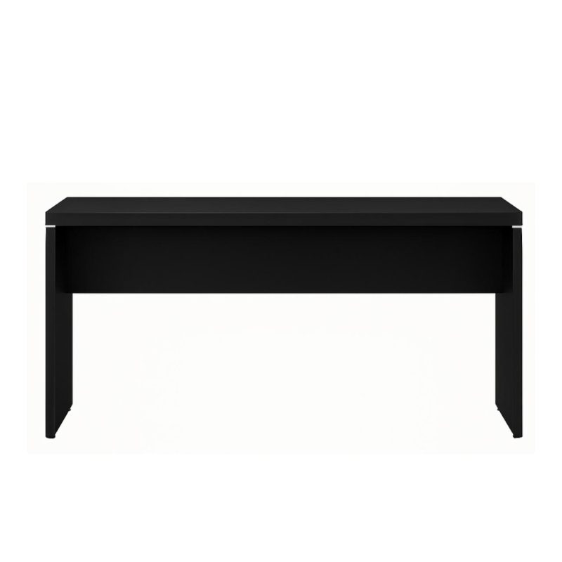 Mesa Escritório 1,50×0,60m – S/ Gavetas – PRETO/PRETO – 26006 Master Móveis para Escritório Linha 40mm Preto / Preto 3