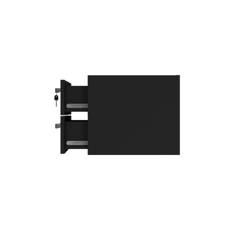 Gaveteiro suspenso – PRETO/PRETO – 26008 Master Móveis para Escritório Linha 40mm Preto / Preto 4