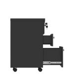 Gaveteiro Volante com 03 Gavetas com Rodízios e Fechadura – MDP Preto – 26034 Master Móveis para Escritório Linha 40mm Preto / Preto 10 Gaveteiro Volante com 03 Gavetas com Rodízios e Fechadura – MDP Preto – 26034 Master Móveis para Escritório Linha 40mm Preto / Preto 10