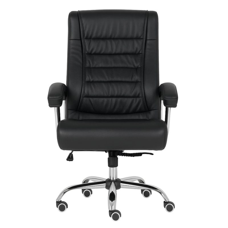 Poltrona LUXO IMPORTADA Concha Dupla Syncron – Couríssimo Preto – 30017 Master Móveis para Escritório Presidente 3