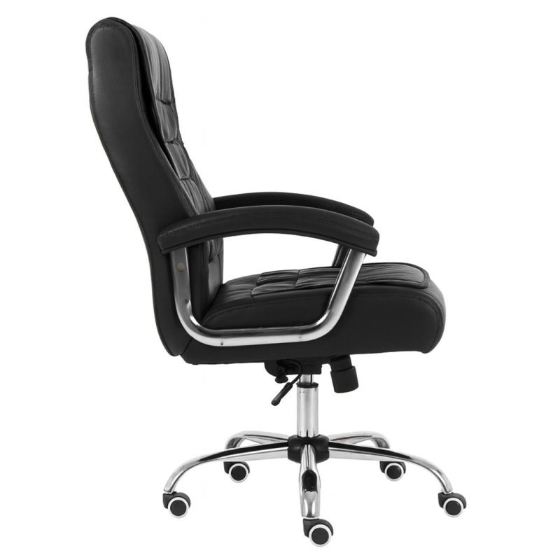 Poltrona LUXO IMPORTADA Concha Dupla Syncron – Couríssimo Preto – 30017 Master Móveis para Escritório Presidente 4