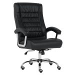 Poltrona LUXO IMPORTADA Concha Dupla Syncron – Couríssimo Preto – 30017 Master Móveis para Escritório Presidente 14