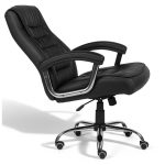 Poltrona LUXO IMPORTADA Concha Dupla Syncron – Couríssimo Preto – 30017 Master Móveis para Escritório Presidente 15