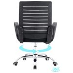 Cadeira para Escritório Tela OZY com Braço – Cor Preta – 30055 Master Móveis para Escritório Cadeira de Tela 11