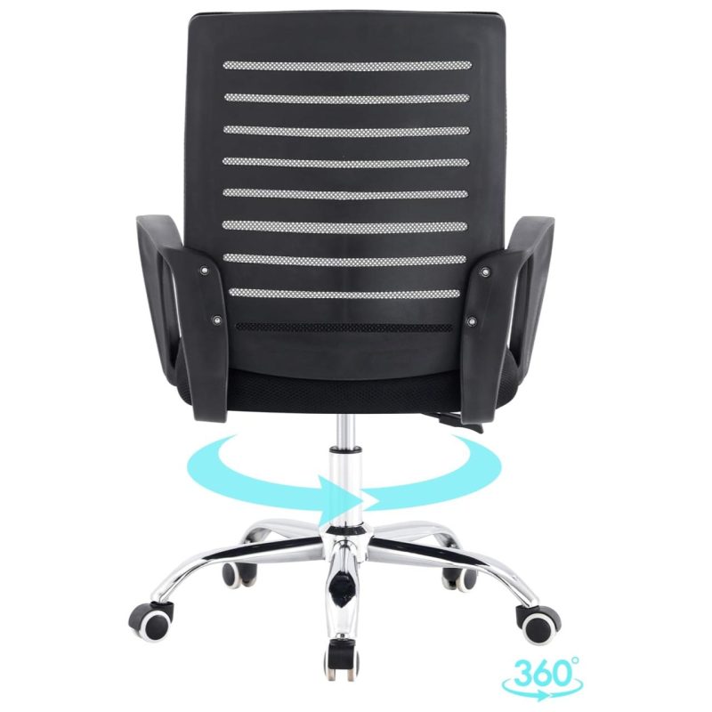 Cadeira para Escritório Tela OZY com Braço – Cor Preta – 30055 Master Móveis para Escritório Cadeira de Tela 4