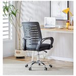 Cadeira para Escritório Tela OZY com Braço – Cor Preta – 30055 Master Móveis para Escritório Cadeira de Tela 15