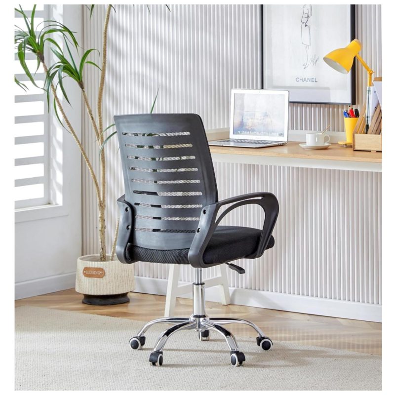 Cadeira para Escritório Tela OZY com Braço – Cor Preta – 30055 Master Móveis para Escritório Cadeira de Tela 8