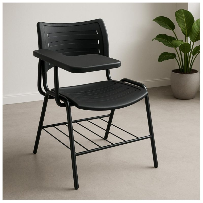 Cadeira Universitária Plástica Prancheta PLÁSTICA – MRPlast Preto – 34130 Master Móveis para Escritório Carteira Escolar 6