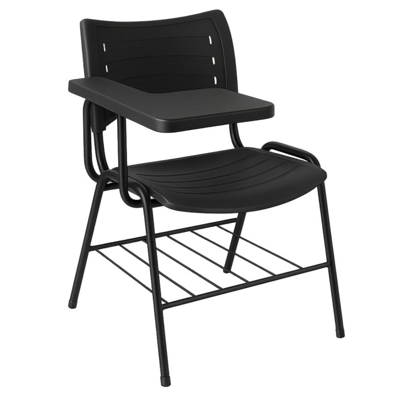 Cadeira Universitária Plástica Prancheta PLÁSTICA – MRPlast Preto – 34130 Master Móveis para Escritório Carteira Escolar 2