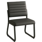 Poltrona para Escritório Estofada – TRIX – Cor Preta – 35119 Master Móveis para Escritório Cadeira Longarina Sofanete 10