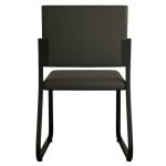 Poltrona para Escritório Estofada – TRIX – Cor Preta – 35119 Master Móveis para Escritório Cadeira Longarina Sofanete 14