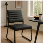 Poltrona para Escritório Estofada – TRIX – Cor Preta – 35119 Master Móveis para Escritório Cadeira Longarina Sofanete 17