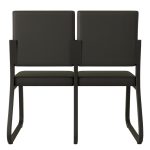 Sofanete para Escritório Estofada com 02 Lugares – TRIX – Pés PRETO – 35120 Master Móveis para Escritório Cadeira Longarina Sofanete 13