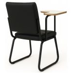 Poltrona Universitária TRIX Estofada com Prancheta Fixa – Corino Preto – 35121 Master Móveis para Escritório Carteira Escolar 12