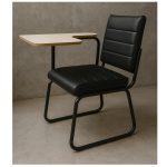 Poltrona Universitária TRIX Estofada com Prancheta Fixa – Corino Preto – 35121 Master Móveis para Escritório Carteira Escolar 15