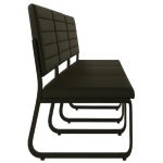 Sofanete para Escritório Estofada com 03 Lugares – TRIX – Pés PRETO – 35123 Master Móveis para Escritório Cadeira Longarina Sofanete 13