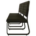 Sofanete para Escritório Estofada com 03 Lugares – TRIX – Pés PRETO – 35123 Master Móveis para Escritório Cadeira Longarina Sofanete 15