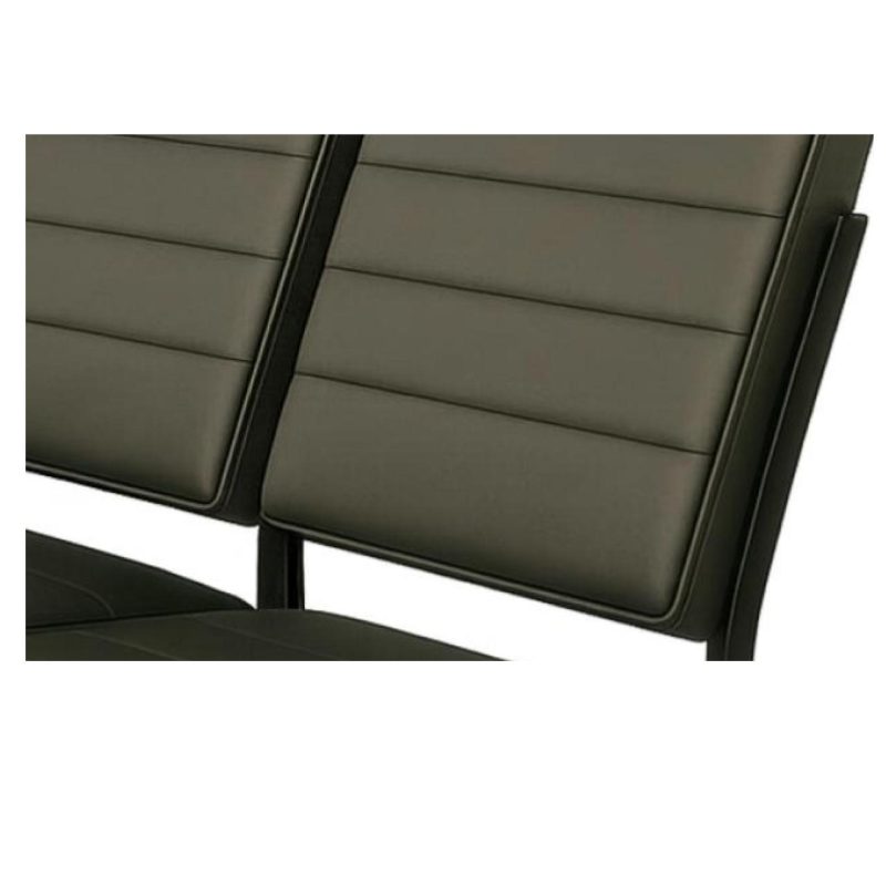 Sofanete para Escritório Estofada com 03 Lugares – TRIX – Pés PRETO – 35123 Master Móveis para Escritório Cadeira Longarina Sofanete 8