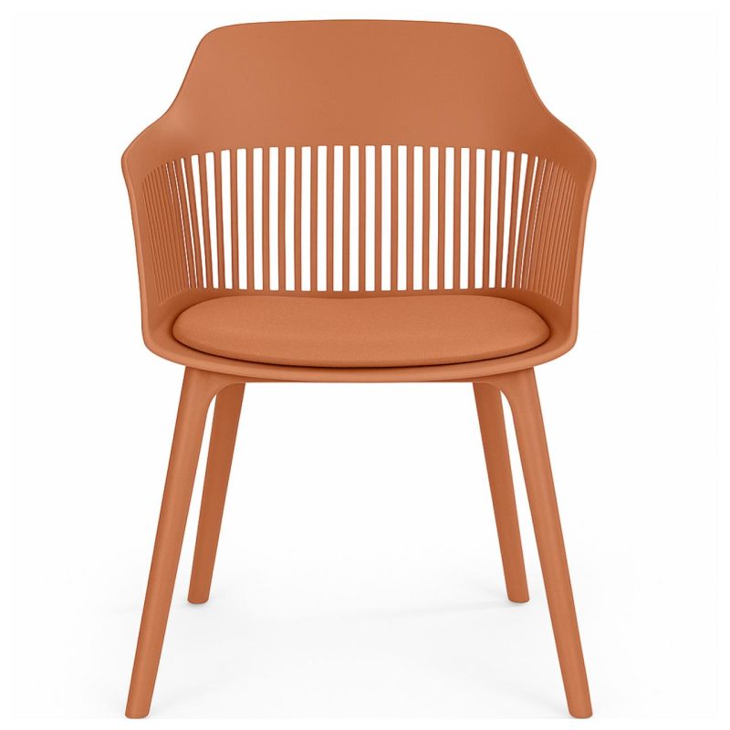 Cadeira Interlocutor MARCELA Polipropileno – COR CARAMELO – 37014 Master Móveis para Escritório Cadeira Fixa Plástica 5