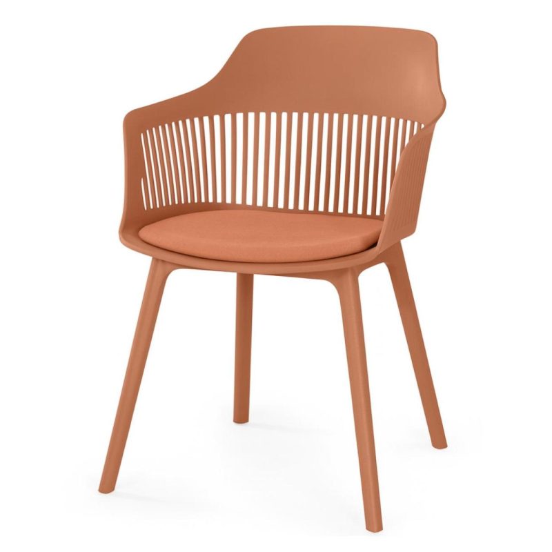 Cadeira Interlocutor MARCELA Polipropileno – COR CARAMELO – 37014 Master Móveis para Escritório Cadeira Fixa Plástica 6